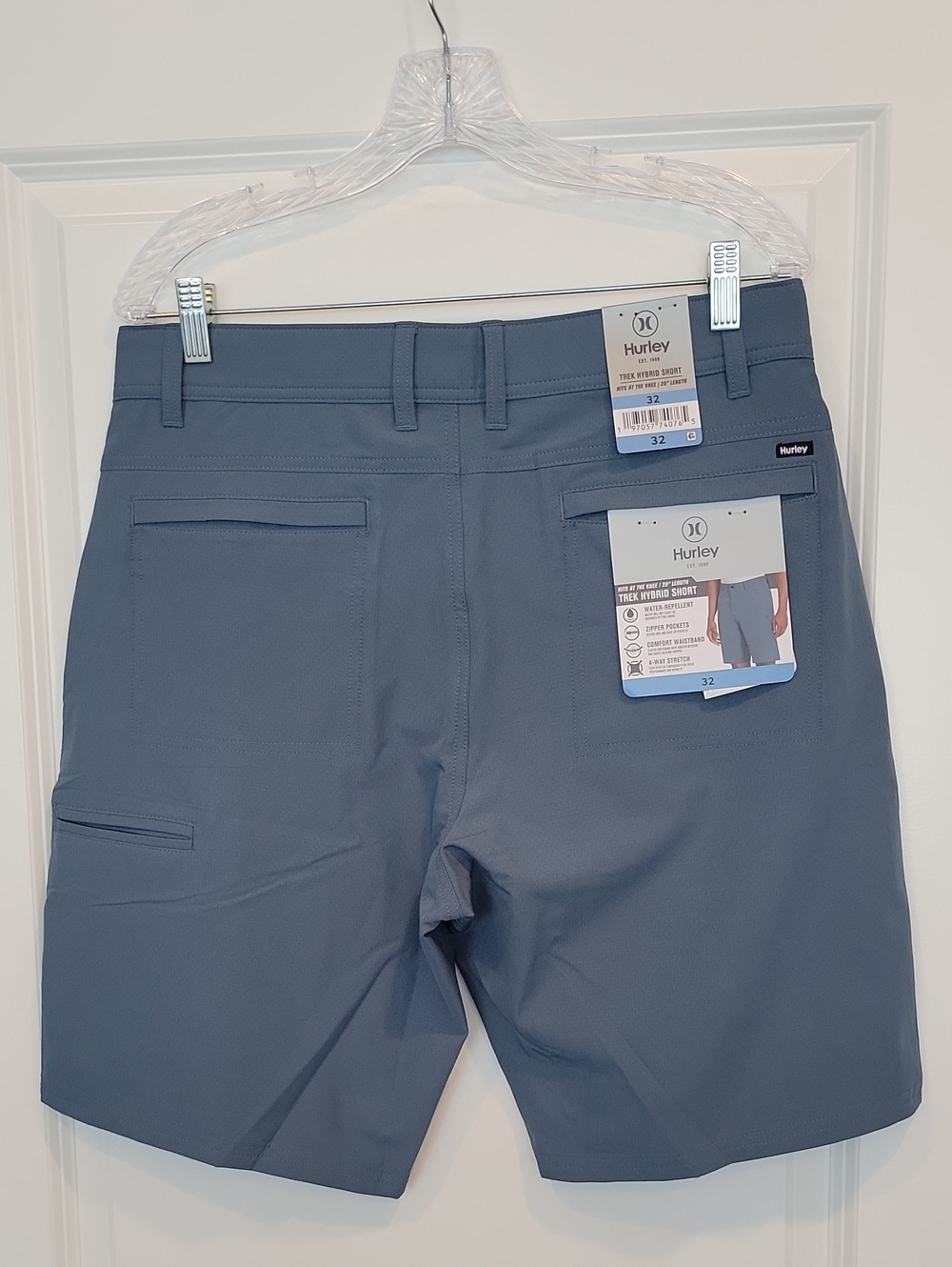 Hurley Men's Trek Hybrid Short Blue Size 32 NWT - Picture 10 of 10